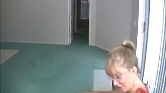 An Older Woman Receives A Powerful Ejaculation During A Handjob