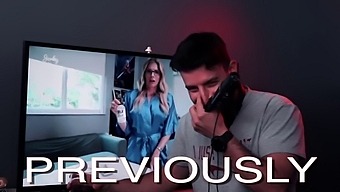 A Horny Step Aunt With Big Tits Gets Fucked While Stuck To A Desk In Exclusive Hd Video