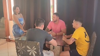 My Husband'S Buddies Joined Us And I Shared Myself With All Of Them!