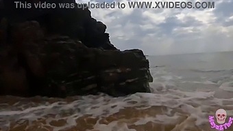 Couple Engages In Steamy Public Sex On A Beach