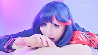 Ryuko Matoi Seduces Her Teacher With Deepthroat Techniques