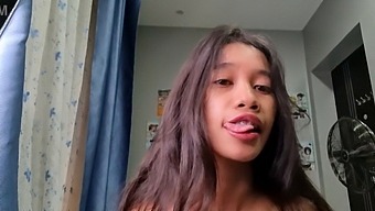 A Petite Asian Female Is The Star Of This Video