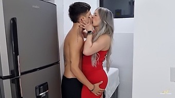 Milf Wife Seduces Stepson For Taboo Threesome