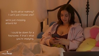 Egy Egyetemista Csaj, Hailey Rose, Először Akar Nyilvánosan Összebújni.